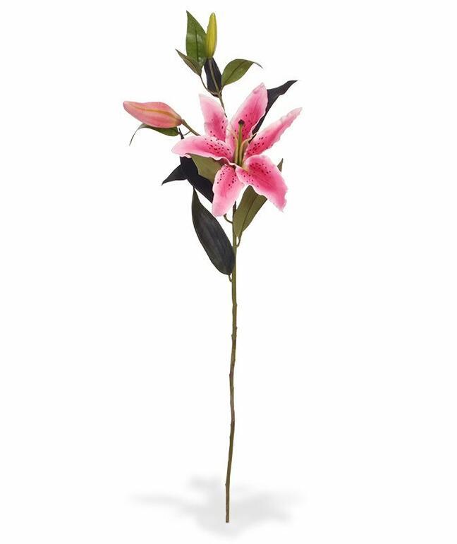 Mesterséges ág Lily rózsaszín 90 cm