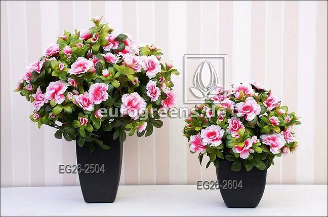 Mesterséges csokor belga Azalea krém-rózsaszín 40 cm