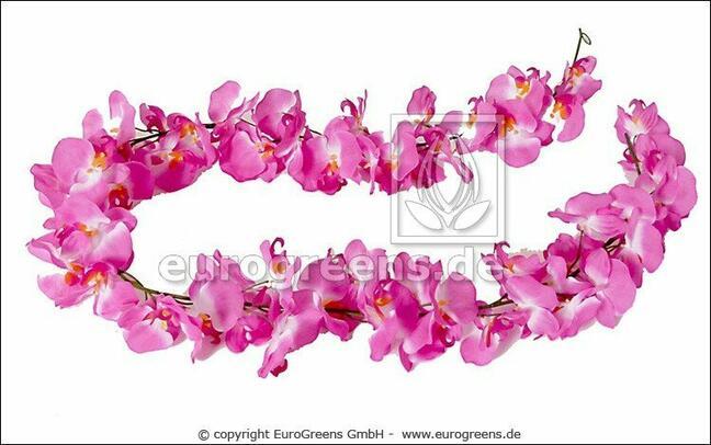 Mesterséges girland rózsaszín orchidea 200 cm