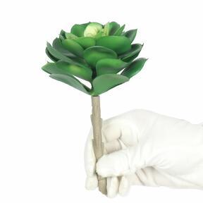 Mesterséges lótusz növény Esheveria zöld 15,5 cm