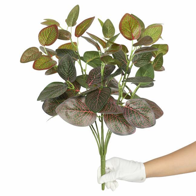Mesterséges növény Fitonia piros 45 cm
