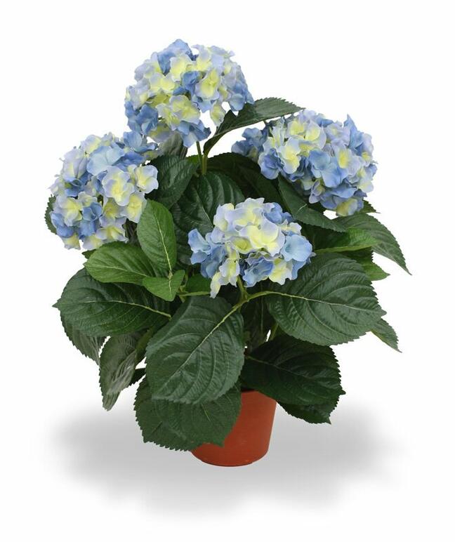 Mesterséges növény Hortenzia kék 45 cm