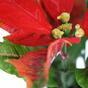 Mesterséges növény karácsonyi rózsa vörös 25 cm