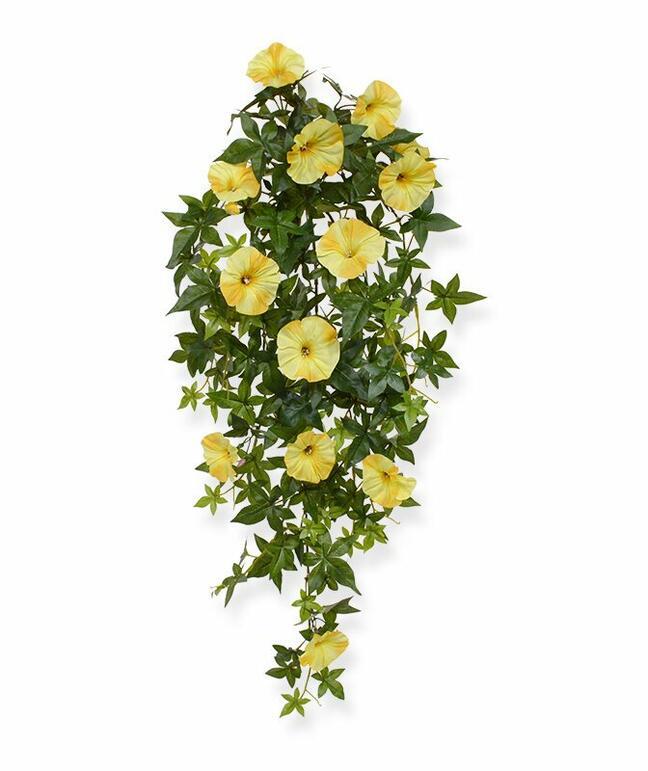 Mesterséges Petunia inda sárga 70 cm
