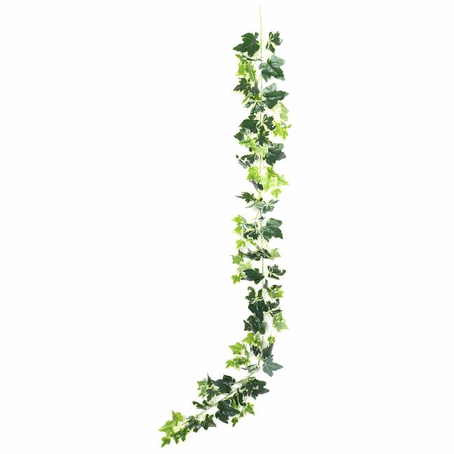 Műfüzér Ivy fehér-zöld 190 cm
