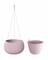 Virágcserép betéttel és acél. kábel SPLOFY BOWL WS jégszürke 23,9 cm
